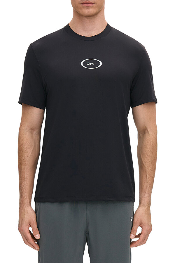 Reebok Ath Speed T-Shirt Черный Мужчина Футболка