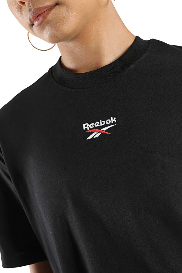 Reebok Id 2-Col Logo Relaxed Tee Черный Женщина Футболка