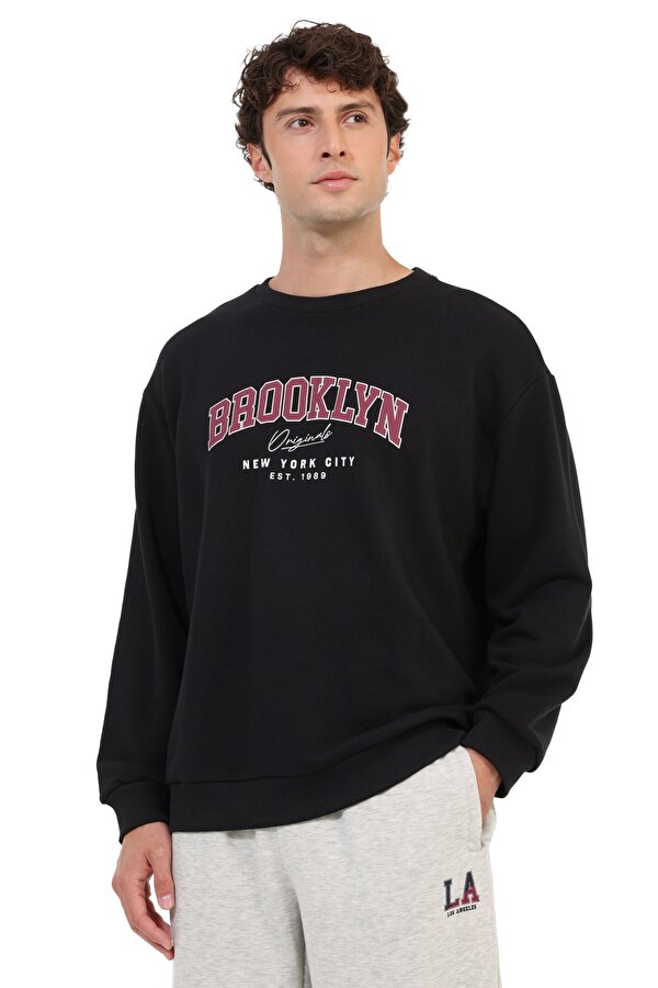 Sweatshirt Erkek Siyah ML CODY 16CTY105