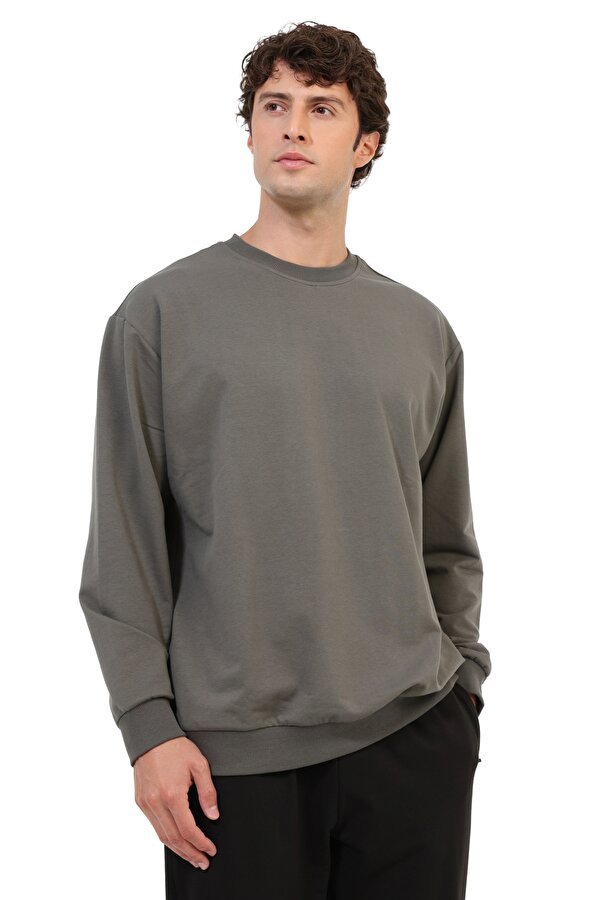 Sweatshirt Erkek Haki MB 16SN90 C SW