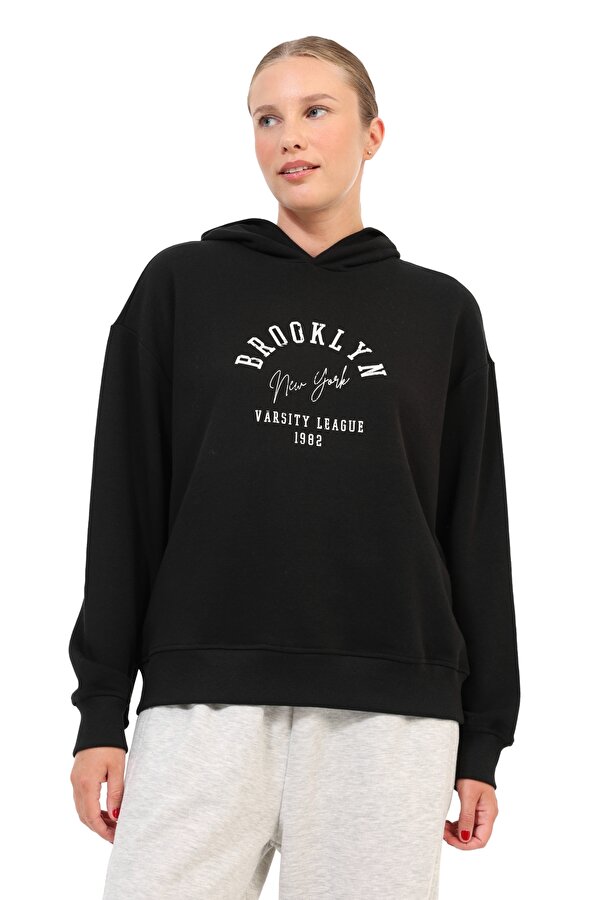 Sweatshirt Kadın Siyah WL 17NUTS