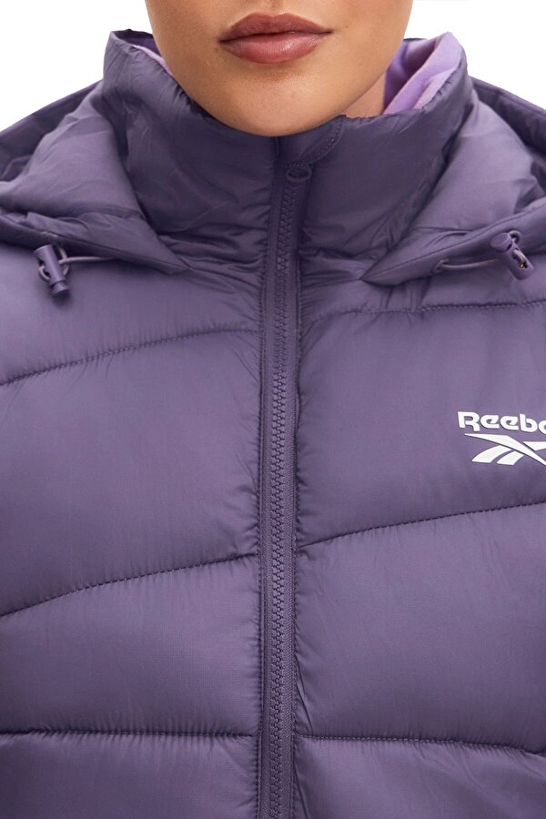 Reebok Ploj Jacket Фиолетовый Женщина Полупальто