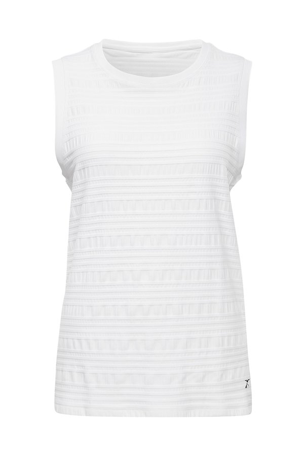Perforated Tank WHITE Woman 046