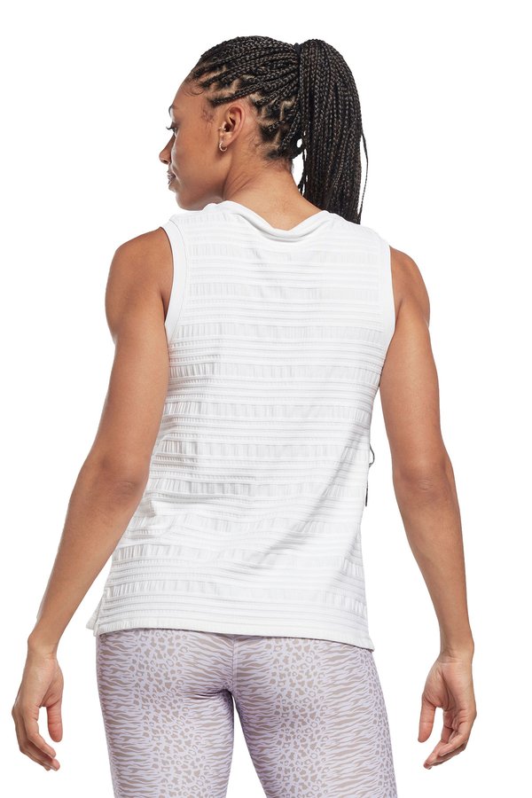 Perforated Tank WHITE Woman 046