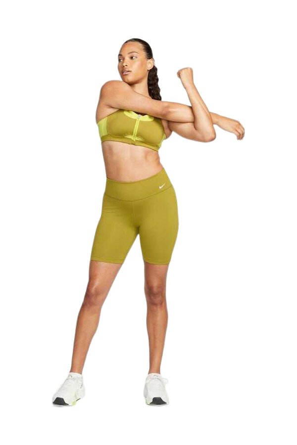 W NK ONE DF MR 7IN SHRT VIVID LEMON GREEN Woman 062