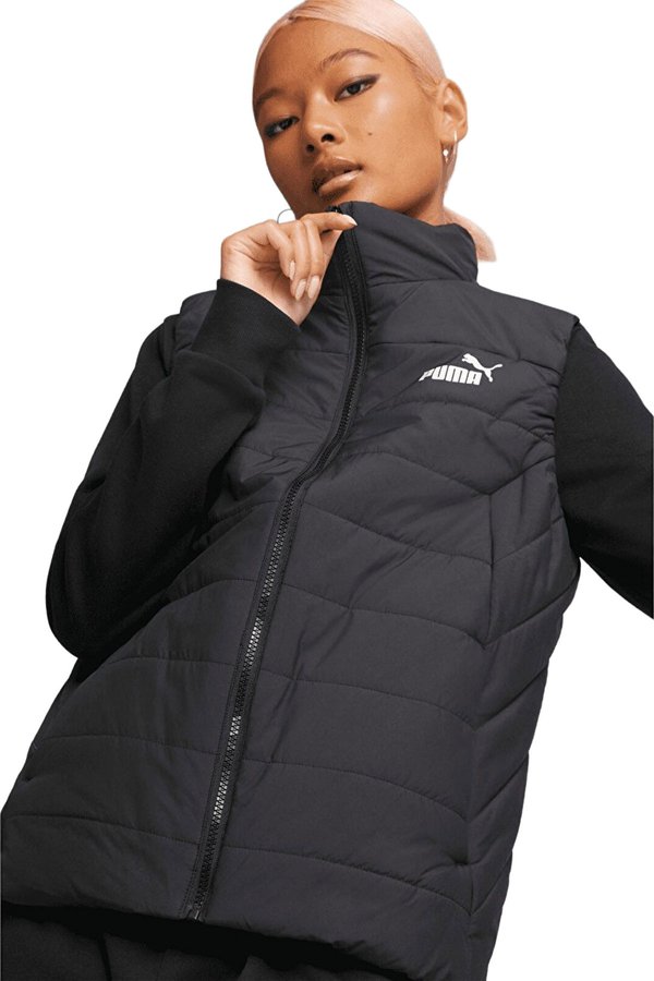 ESS Padded Vest BLACK Woman 068