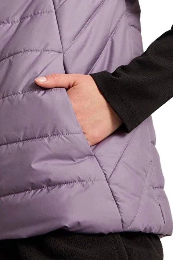 ESS Padded Vest LOGANBERRY Woman 068