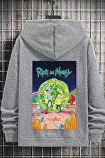 Unisex Rick And Morty Baskılı Sweatshirt - 3 Al 1 Öde