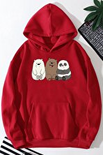 Unisex Kafadar Ayılar Baskılı Sweatshirt - FLO 3 Al 1 Öde
