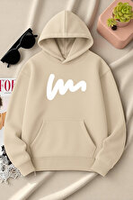 Unisex W Baskılı Oversize Sweatshirt - 3 Al 1 Öde