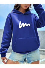 Unisex W Baskılı Oversize Sweatshirt - 3 Al 1 Öde