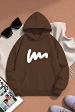 Unisex W Baskılı Oversize Sweatshirt - 3 Al 1 Öde