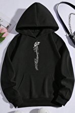 Unisex Oversize Butterfly Song Baskılı Sweatshirt - 3 Al 1 Öde
