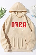 Unisex Over Thinking Baskılı Sweatshirt - 3 Al 1 Öde