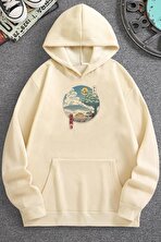 Unisex Neighbor's Ukiyo E Baskılı Sweatshirt - 3 Al 1 Öde