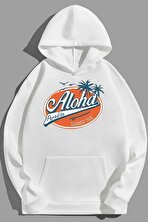 Unisex Aloha Baskılı Sweatshirt - FLO 3 Al 1 Öde
