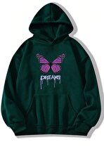 Unisex Oversize Dream Butterfly Baskılı Sweatshirt - FLO 3 Al 1 Öde