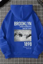 Unisex Oversize 1898 Brooklyn Baskılı Sweatshirt - FLO 3 Al 1 Öde