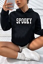 Unisex Spooky Baskılı Sweatshirt - 3 Al 1 Öde
