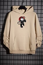 Unisex Astronot Baskılı Sweatshirt - 3 Al 1 Öde