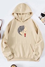 Unisex Yin Yang Cats Baskılı Sweatshirt - FLO 3 Al 1 Öde