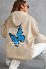 Unisex Kelebek Sırt Baskılı Sweatshirt - 3 Al 1 Öde