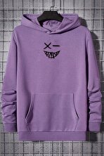 Cartoon Graphic Thermal Lined Drawstring Sweatshirt - 3 Al 1 Öde