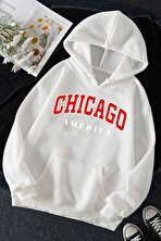 Unisex Chiago Baskılı Sweatshirt - 3 Al 1 Öde
