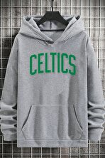 Unisex Celtics Baskılı Sweatshirt - 3 Al 1 Öde