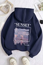 Unisex Sunset Baskılı Sweatshirt - 3 Al 1 Öde