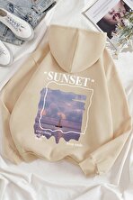 Unisex Sunset Baskılı Sweatshirt - 3 Al 1 Öde