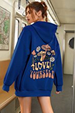 Unisex Oversize Love Yourself Baskılı Sweatshirt - FLO 3 Al 1 Öde