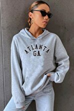 Unisex Atlanta Baskılı Sweatshirt - 3 Al 1 Öde
