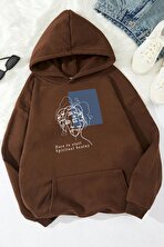 Unisex Minimal line drawing Baskılı Sweatshirt - 3 Al 1 Öde