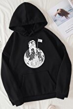 Unisex Astronot Baskılı Sweatshirt - 3 Al 1 Öde