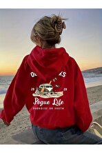 Unisex Outer Banks Baskılı Oversize Sweatshirt - 3 Al 1 Öde