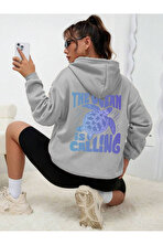 Unisex The Ocean is Calling Baskılı Tasarım Oversize Sweatshirt - 3 Al 1 Öde