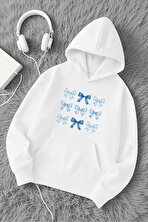 Unisex Kurdele Baskılı Tasarım Oversize Sweatshirt - 3 Al 1 Öde