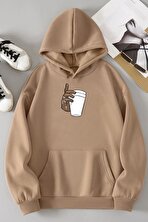 Dont Tupac Coffee Baskı Sweatshirt - 3 Al 1 Öde