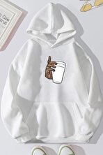 Dont Tupac Coffee Baskı Sweatshirt - 3 Al 1 Öde