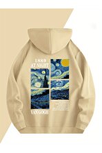 Vangogh Baskılı Oversize Sweatshirt - 3 Al 1 Öde