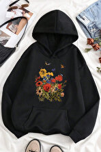Renkli Çicek Baskılı Oversize Sweatshirt - 3 Al 1 Öde