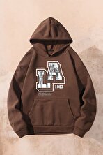 La California Baskılı Oversize Sweatshirt - 3 Al 1 Öde