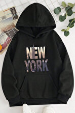 New York Baskılı Oversize Sweatshirt - 3 Al 1 Öde