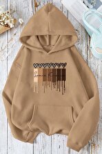 Leopar Kalp Baskılı Oversize Sweatshirt - 3 Al 1 Öde
