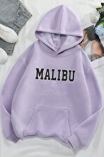 Unisex Malıbu Baskılı Oversize Sweatshirt - 3 Al 1 Öde