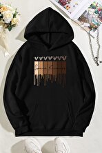 Leopar Kalp Baskılı Oversize Sweatshirt - 3 Al 1 Öde