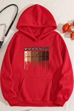 Leopar Kalp Baskılı Oversize Sweatshirt - 3 Al 1 Öde