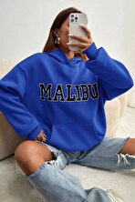 Unisex Malıbu Baskılı Oversize Sweatshirt - 3 Al 1 Öde