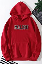 Unisex Malıbu Baskılı Oversize Sweatshirt - 3 Al 1 Öde